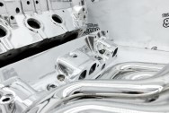 Aluminum Engine Block Project AFTER Chrome-Like Metal Polishing and Buffing Services / Restoration Services - Engine Polishing - Block Polishing Service