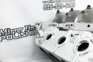 Aluminum Engine Block AFTER Chrome-Like Metal Polishing and Buffing Services / Restoration Services - Engine Polishing - Block Polishing Service