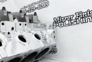 Aluminum Engine Block Project AFTER Chrome-Like Metal Polishing and Buffing Services / Restoration Services - Engine Polishing - Block Polishing Service