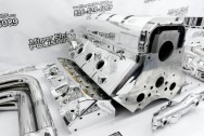 Aluminum Engine Block Project AFTER Chrome-Like Metal Polishing and Buffing Services / Restoration Services - Engine Polishing - Block Polishing Service