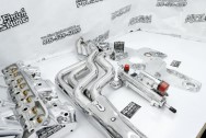 Aluminum Engine Block Project AFTER Chrome-Like Metal Polishing and Buffing Services / Restoration Services - Engine Polishing - Block Polishing Service