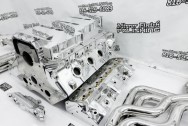Aluminum Engine Block Project AFTER Chrome-Like Metal Polishing and Buffing Services / Restoration Services - Engine Polishing - Block Polishing Service