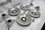 1964 Ford Galaxy 500XL Stainless Steel Hubcaps BEFORE Chrome-Like Metal Polishing | Stainless Steel Polishing | Hubcap Polishing Services