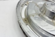 1963 Chevy Corvette Stainless Steel Hubcaps NCRS BEFORE Chrome-Like Metal Polishing | Stainless Steel Polishing | Hubcap Polishing Services