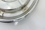 1963 Chevy Corvette Stainless Steel Hubcaps NCRS BEFORE Chrome-Like Metal Polishing | Stainless Steel Polishing | Hubcap Polishing Services