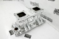 Weiand Aluminum Intake Manifold AFTER Chrome-Like Metal Polishing - Aluminum Polishing | Finishing Services | Polishing Services
