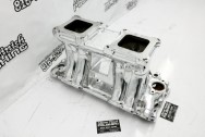 Weiand Aluminum Intake Manifold AFTER Chrome-Like Metal Polishing - Aluminum Polishing | Finishing Services | Polishing Services