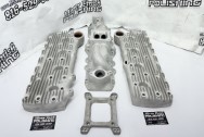 Aluminum Intake Manifold BEFORE Chrome-Like Metal Polishing and Buffing Services | Restoration Services | Intake Manifold Polishing