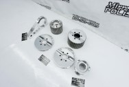 Aluminum Littlefield Blower Pulley Project AFTER Chrome-Like Metal Polishing | Pulley Polishing Services 