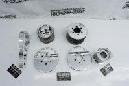 Aluminum Littlefield Blower Pulley Project AFTER Chrome-Like Metal Polishing | Pulley Polishing Services 