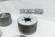 Aluminum Littlefield Blower Pulley Project AFTER Chrome-Like Metal Polishing | Pulley Polishing Services 
