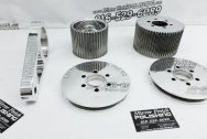 Aluminum Littlefield Blower Pulley Project AFTER Chrome-Like Metal Polishing | Pulley Polishing Services 