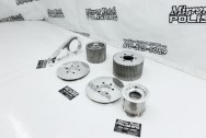Aluminum Littlefield Blower Pulley Project AFTER Chrome-Like Metal Polishing | Pulley Polishing Services 