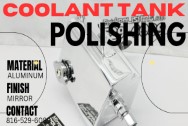 Ford Mustang Cobra Steeda Aluminum Coolant Tank AFTER Chrome-Like Metal Polishing | Aluminum Polishing | Tank Polishing Services