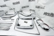 Vintage Stainless Steel Chevy Trim Project AFTER Chrome-Like Metal Polishing | Steel Polishing | Trim Polishing Service