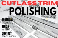 Cutlass Vintage Stainless Steel Trim Project AFTER Chrome-Like Metal Polishing | Steel Polishing | Trim Polishing Service