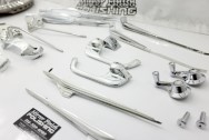 1964 Ford Galaxy 500XL Stainless Steel Trim AFTER Chrome-Like Metal Polishing | Stainless Steel Polishing | Hubcap Polishing Services