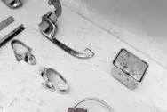 Vintage Stainless Steel Chevy Trim Project BEFORE Chrome-Like Metal Polishing | Steel Polishing | Trim Polishing Service