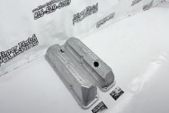 Aluminum 428 Cobra Jet Valve Covers BEFORE Chrome-Like Metal Polishing and Buffing Services | Restoration Services | Custom Painting Services | Valve Cover Polishing