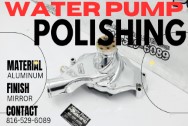 Aluminum Weiand Water Pump AFTER Chrome-Like Metal Polishing - Aluminum Polishing - Water Pump Polishing Service 