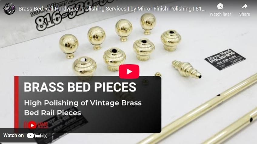 Vintage Brass Bed Rail Hardware